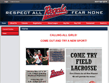 Tablet Screenshot of guelphregalslacrosse.com